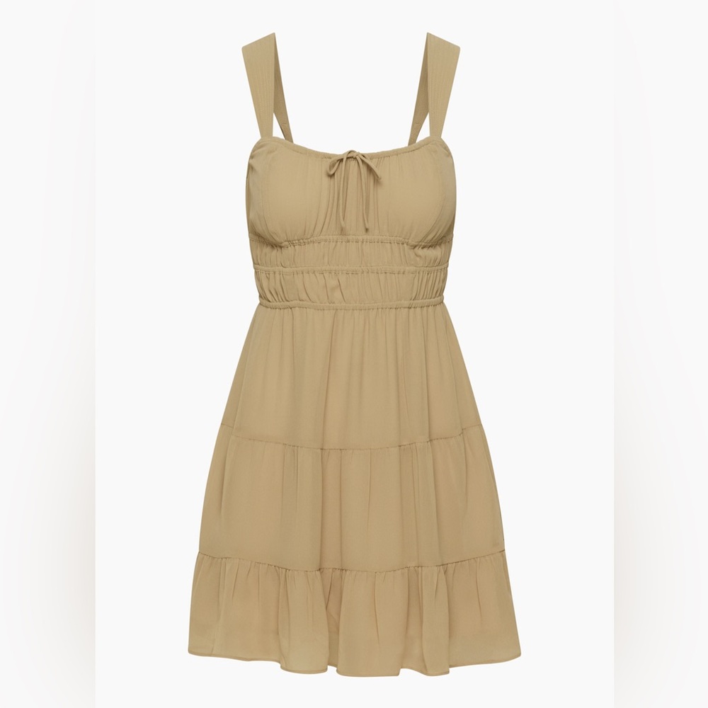 Aritzia Sunday Best Martine Dress wicker tan XS